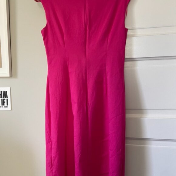 Size 4 Kay Unger magenta/hot pink minidress - Picture 4 of 6